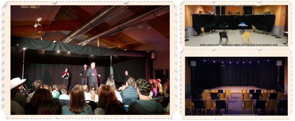 Exemple de spectacle et transformation de salle municipale